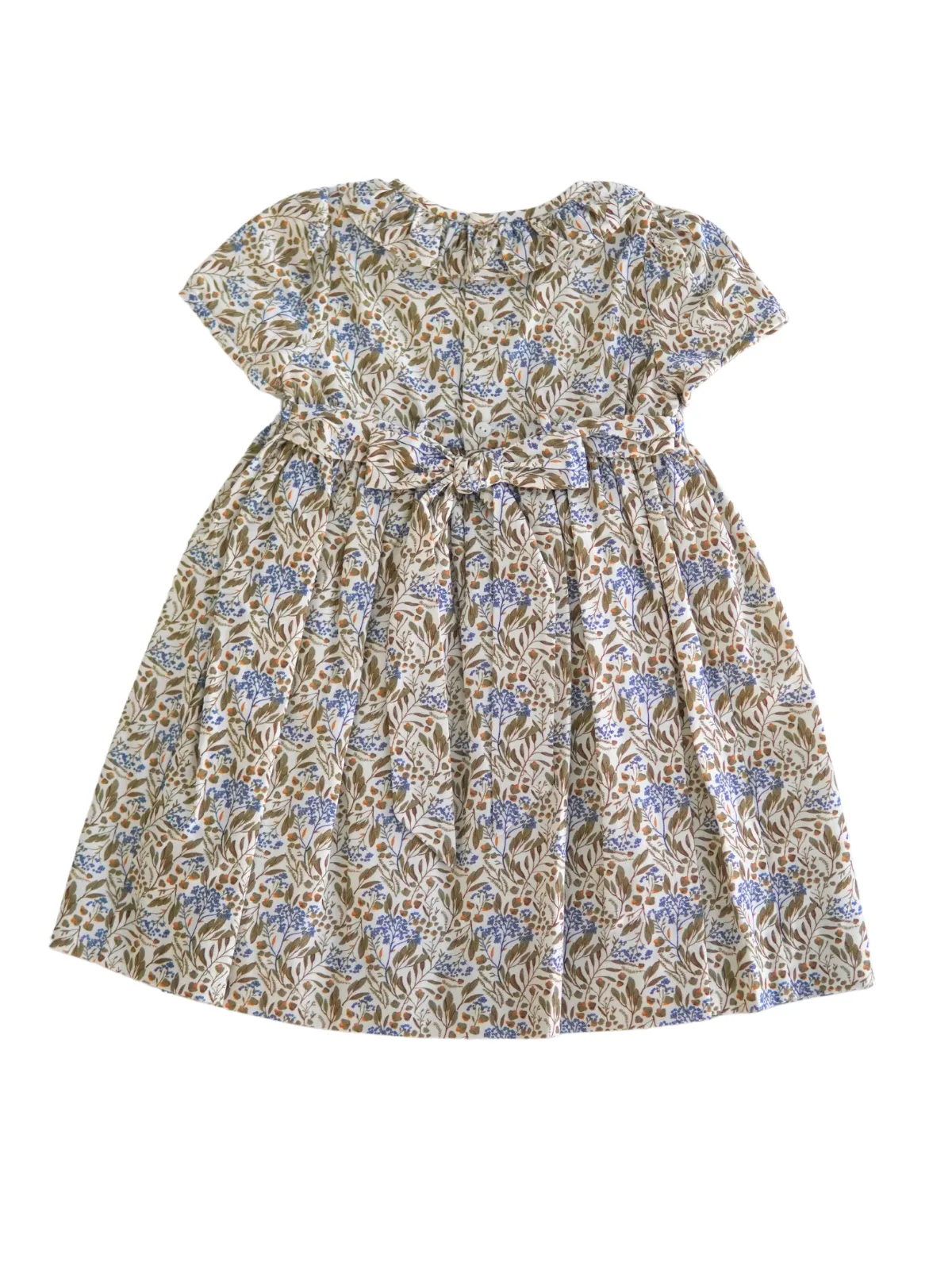 Autumn Floral Smocked Dress