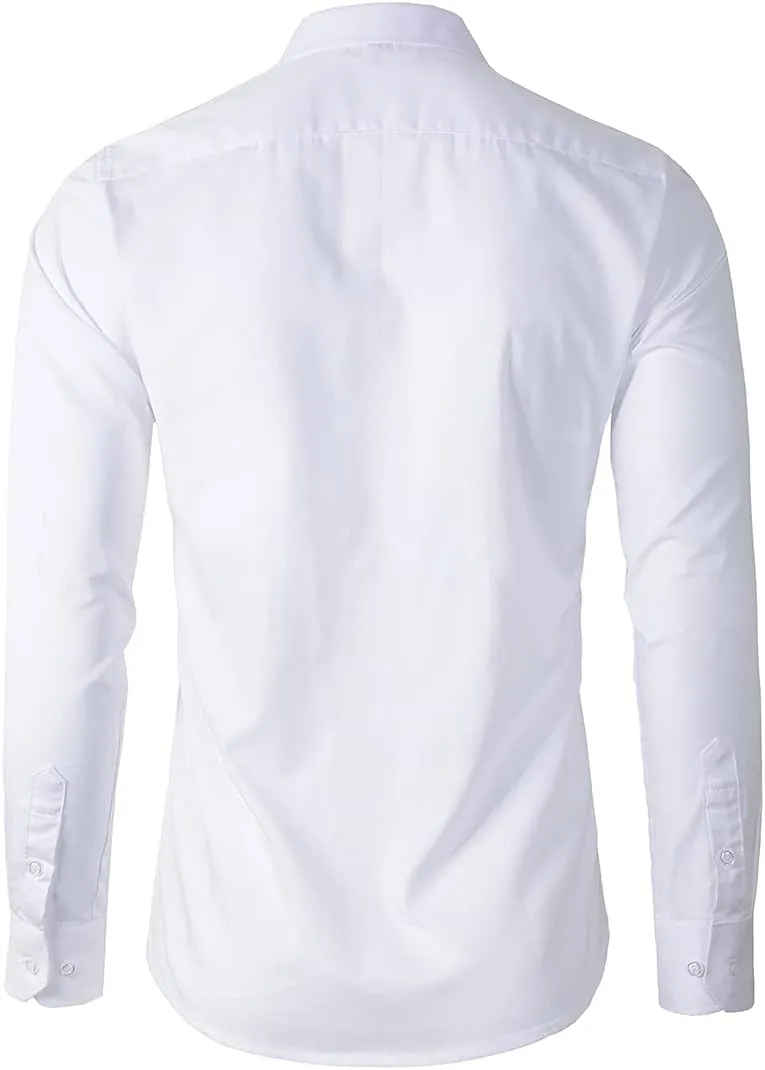 Beninos Men's Dress Shirts Casual Long Sleeve Button Down Shirt
