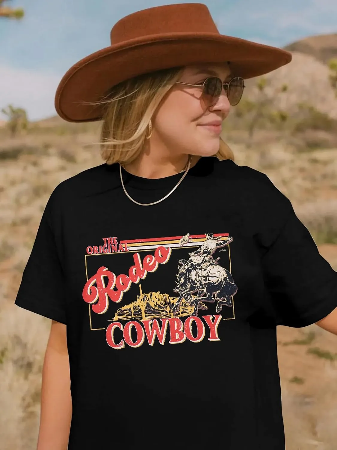 Cowgirl Western Dress for Women Rodeo Cowboy Graphic Tees Vintage Country Western Outfits Casual Short Sleeve Dresses