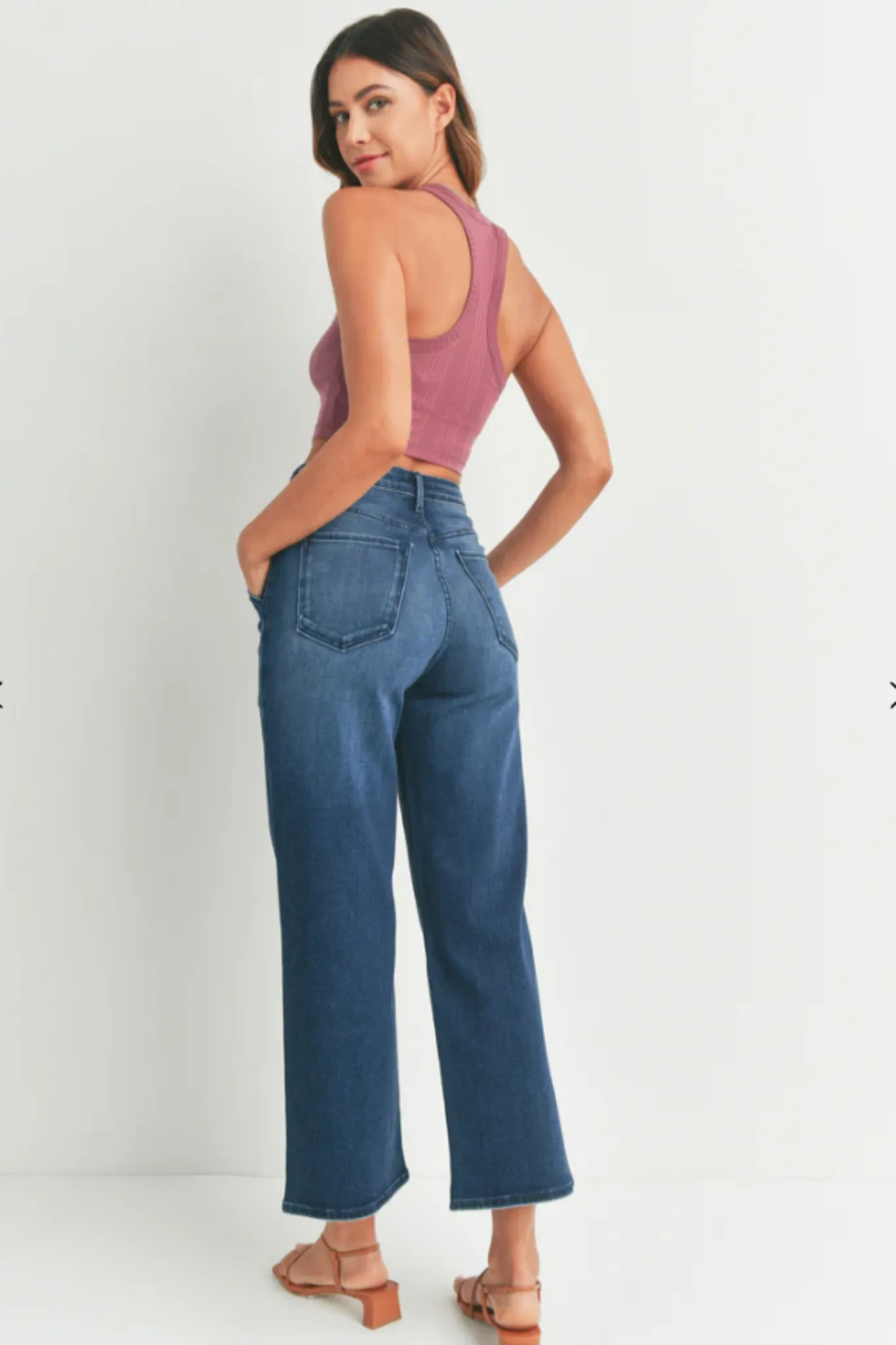 JBD HR CARGO POCKET WIDE LEG dark denim