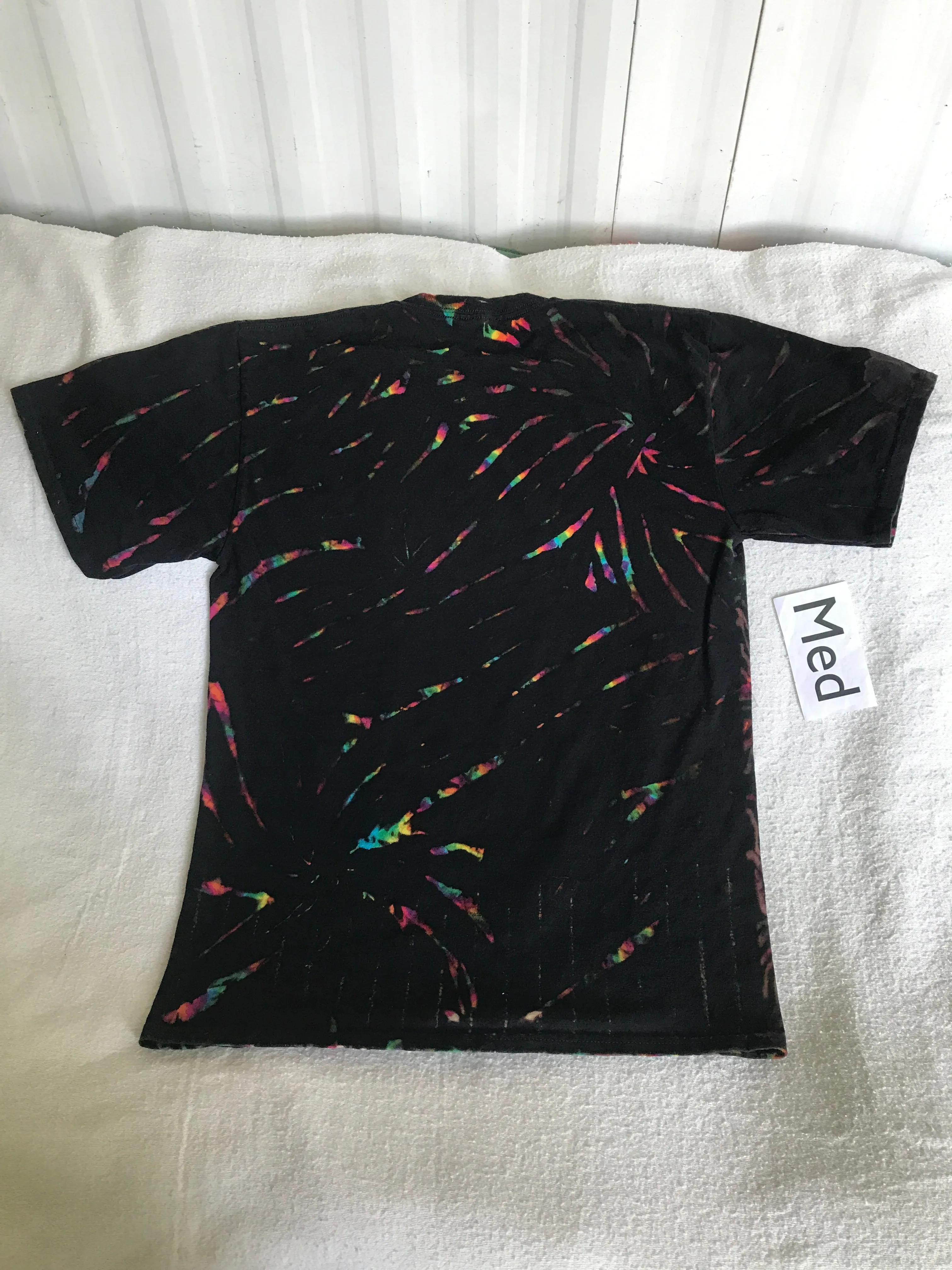 Medium Midnight Crystal Rainbows Tie-Dye tee  #12