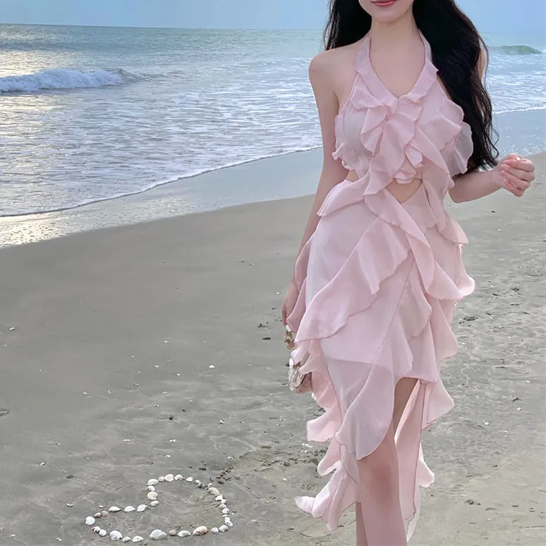 Pink Ruffled Fairy Dress