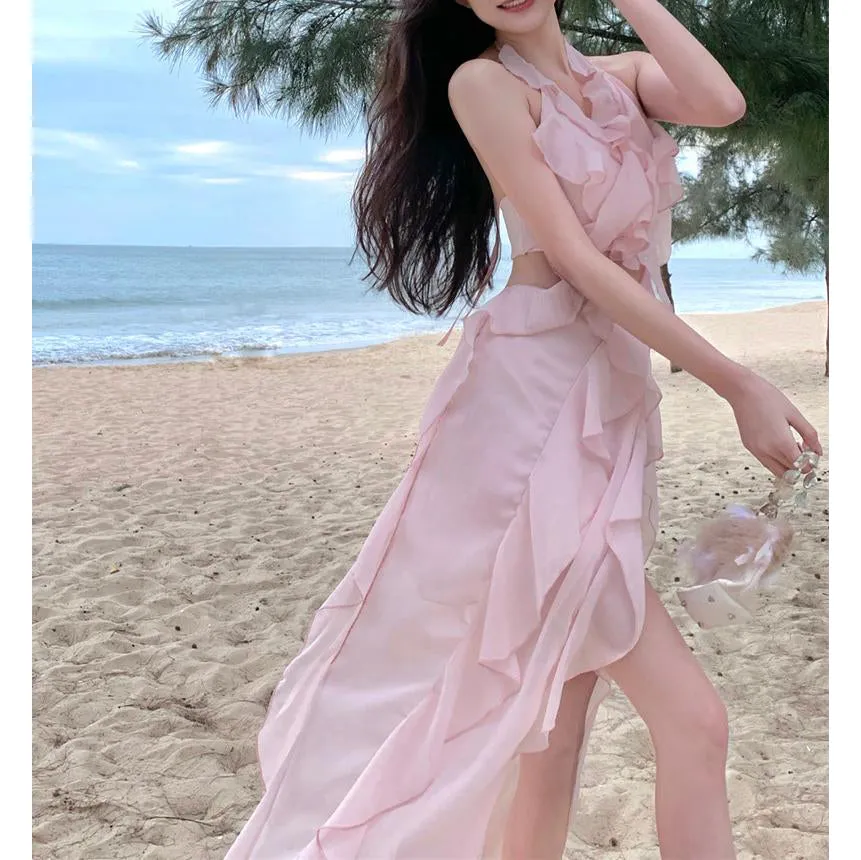 Pink Ruffled Fairy Dress