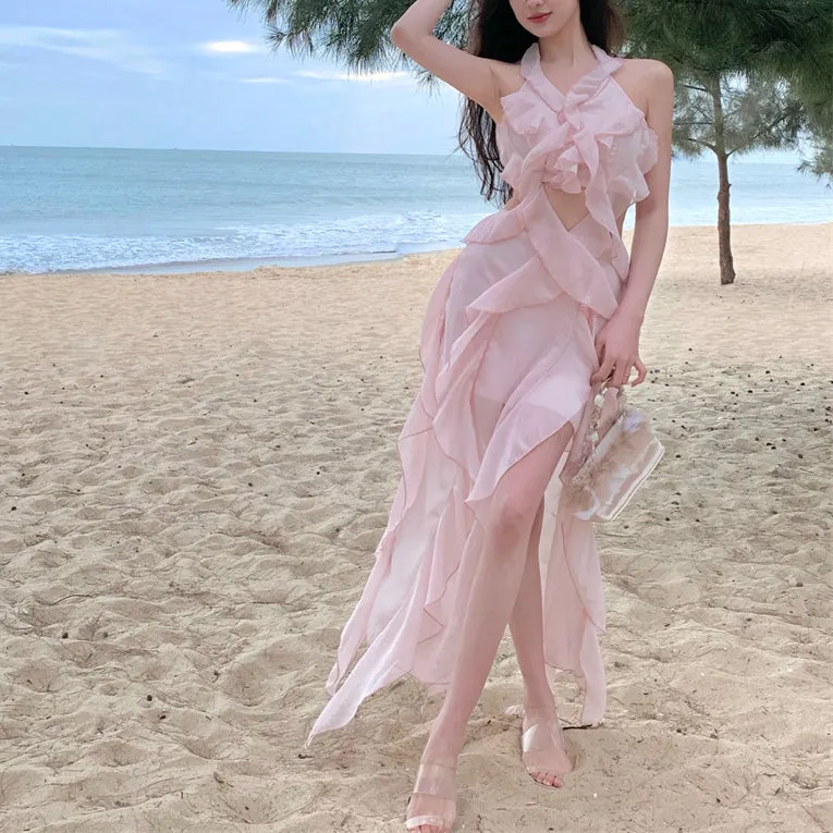 Pink Ruffled Fairy Dress