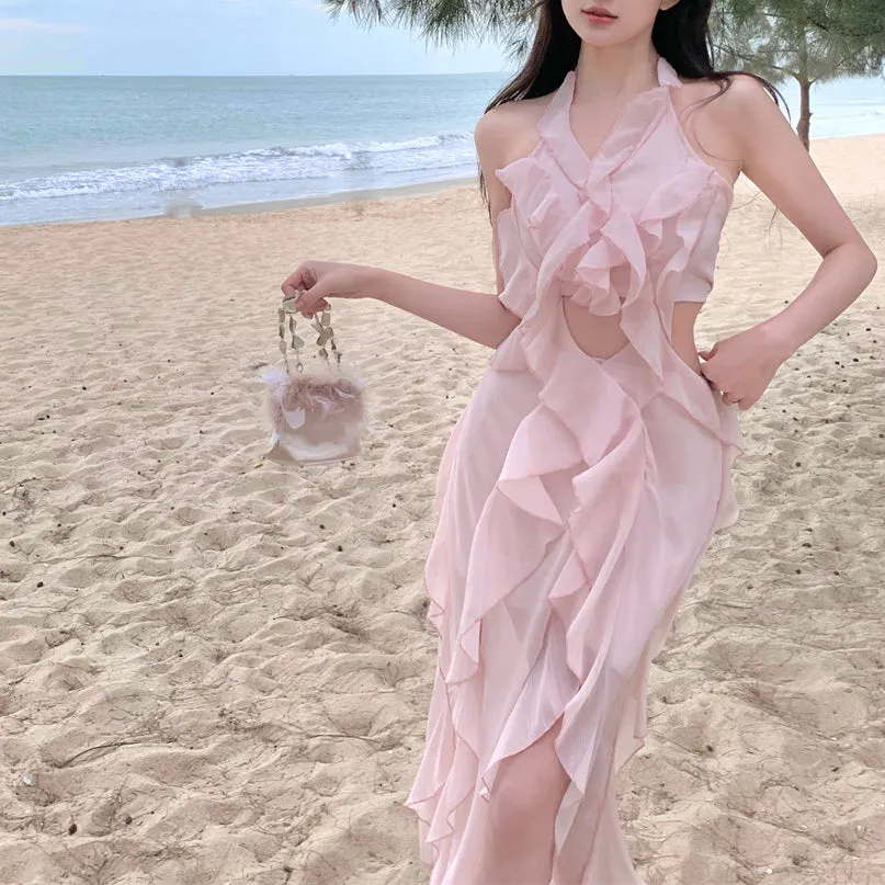 Pink Ruffled Fairy Dress