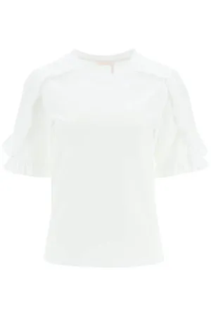 See by chloe ruffled t-shirt