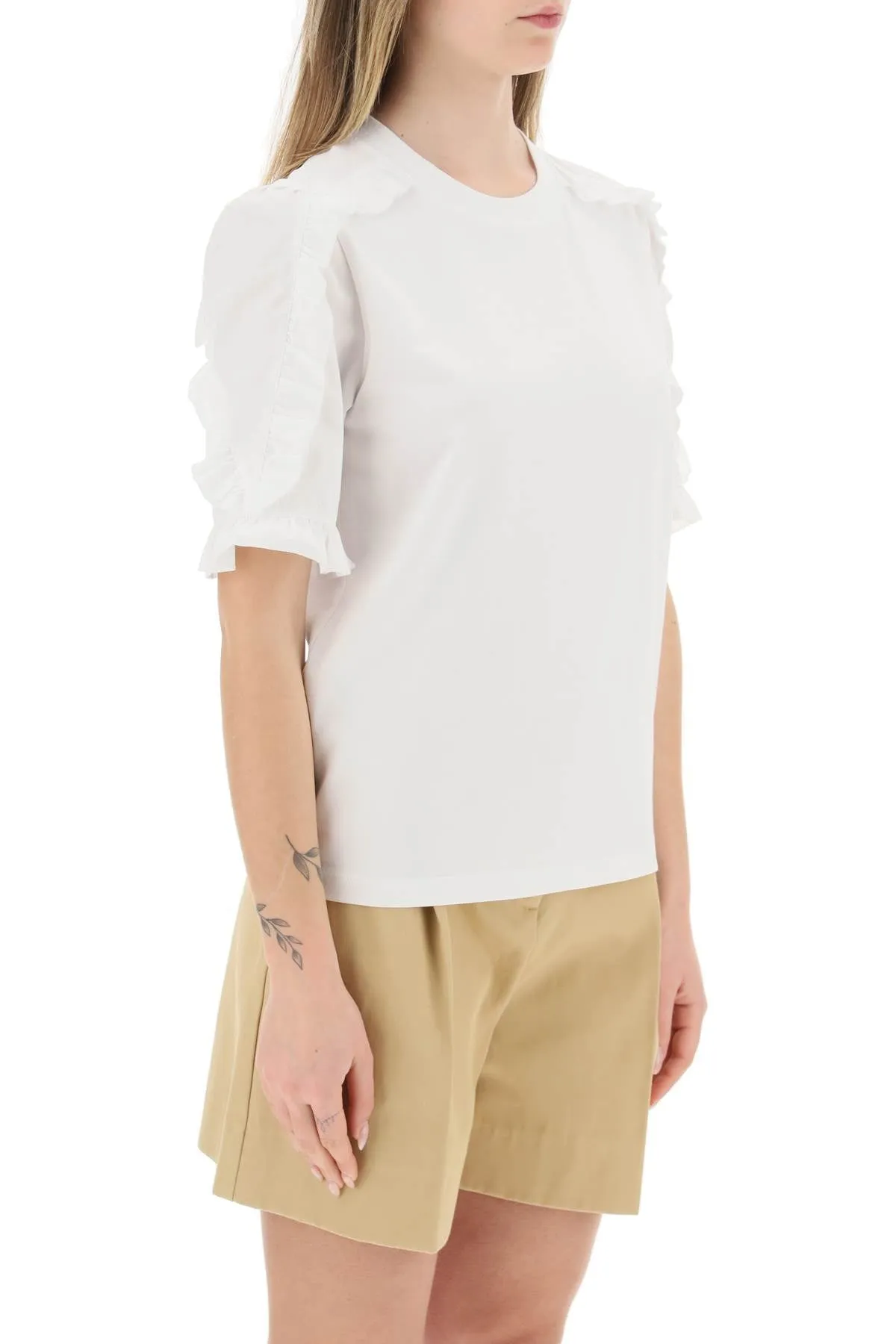 See by chloe ruffled t-shirt