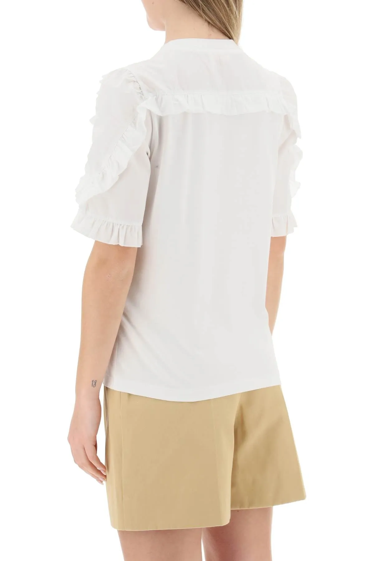 See by chloe ruffled t-shirt