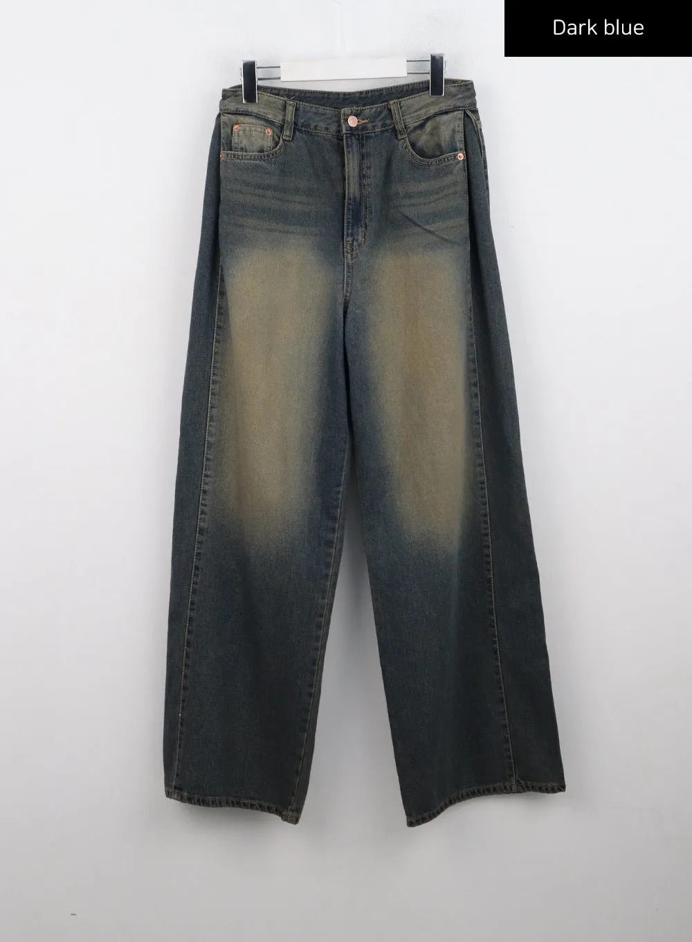 Washed Wide Leg Jeans CN315