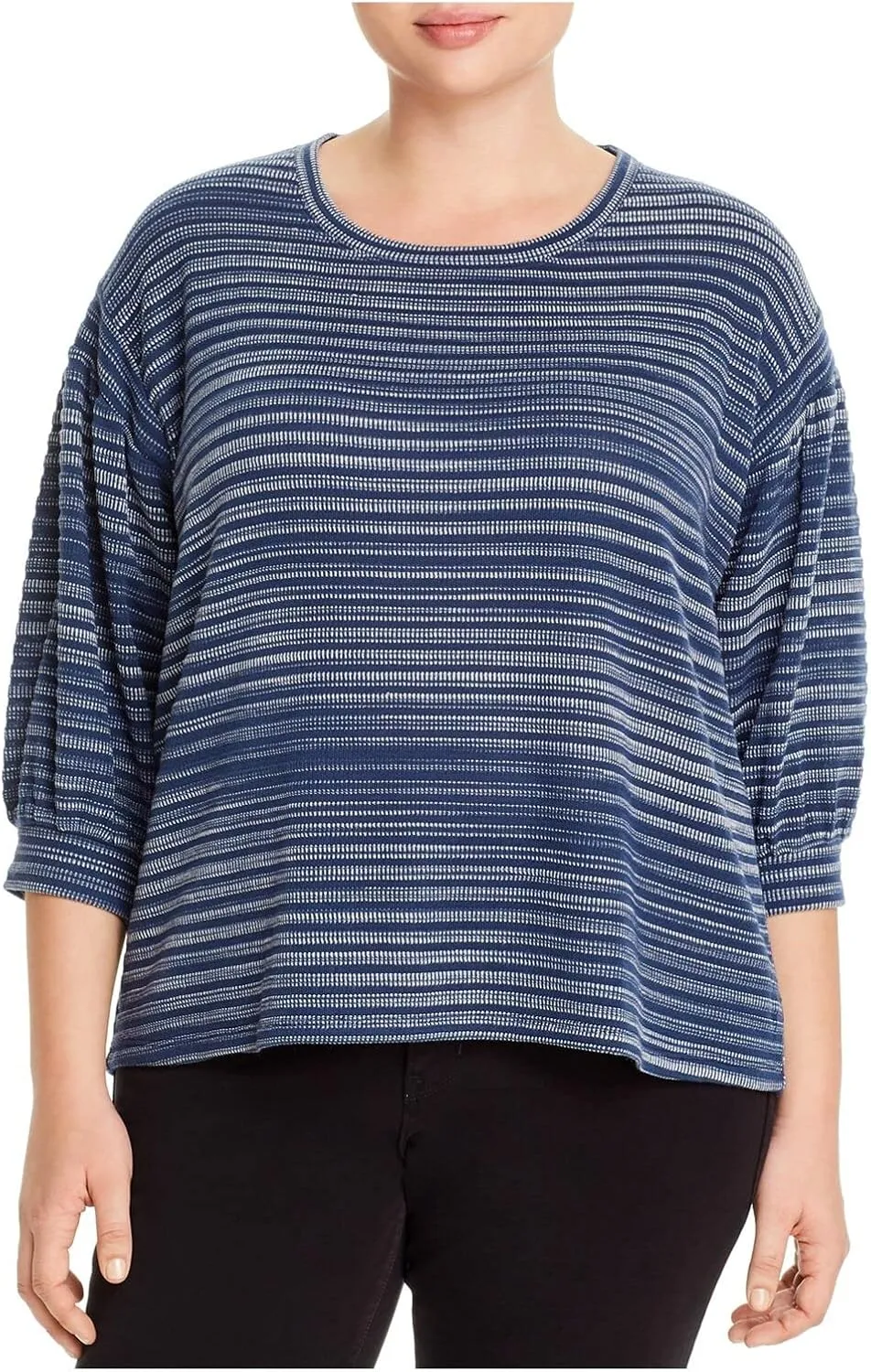 Womens Balloon Sleeves Knit Top