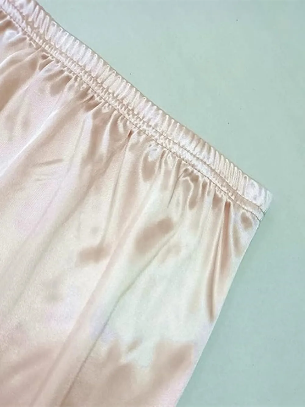 Women's Half Slip Under Dress Slip Skirt with Lace Trim Shorts for Dresses Slip Liner With Double Side Slit