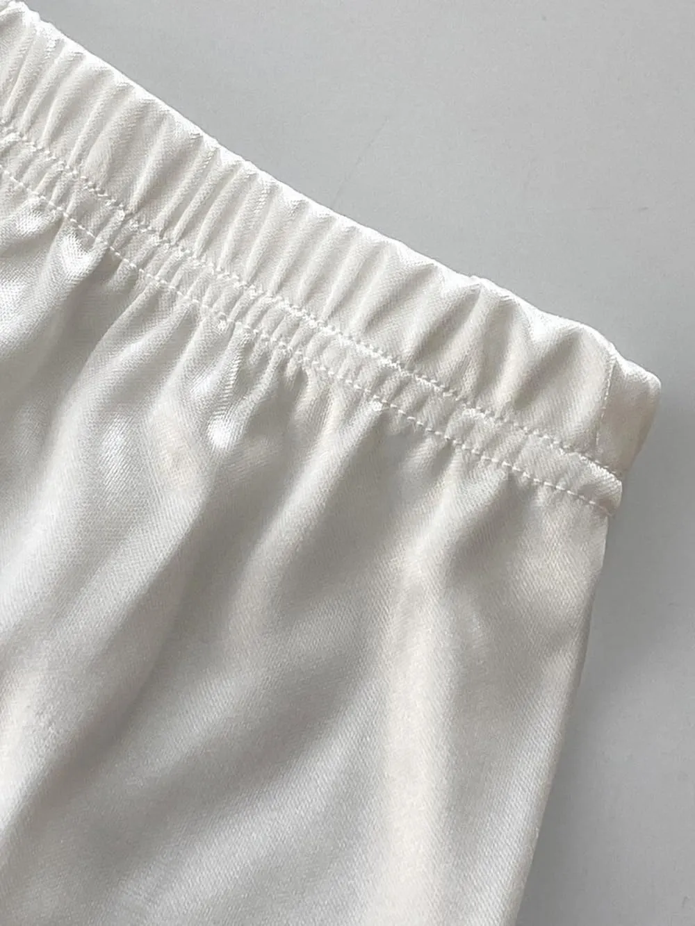 Women's Half Slip Under Dress Slip Skirt with Lace Trim Shorts for Dresses Slip Liner With Double Side Slit